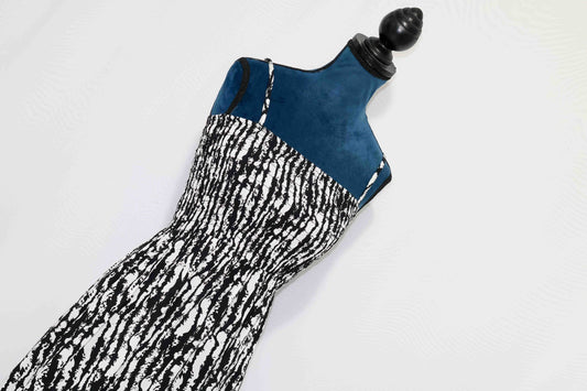 Dress whit Black and White print