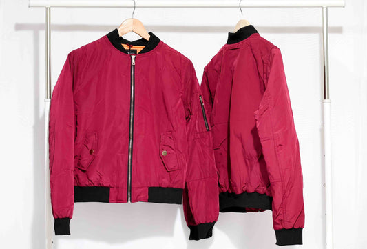 Cherry Zip Jacket & Cropped Denim Jacket Bundle