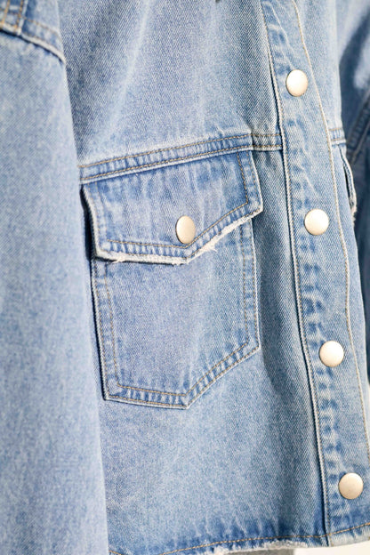 Cropped denim jacket