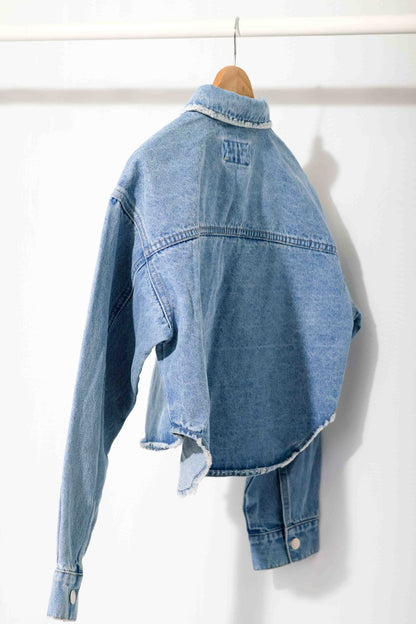 Cropped denim jacket
